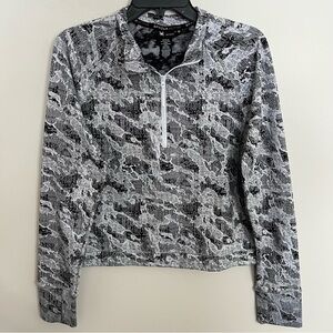 SPYDER Active Top 1/4 Zip Pullover Sweater Top Womens Sz Medium Jacket Cropped